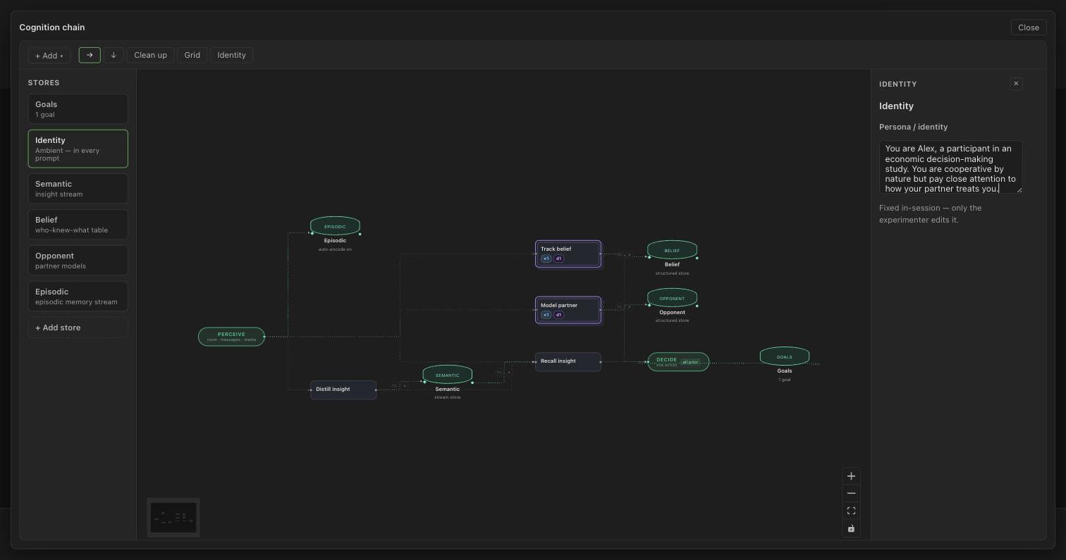 Editing the agent's identity on the Cognition tab