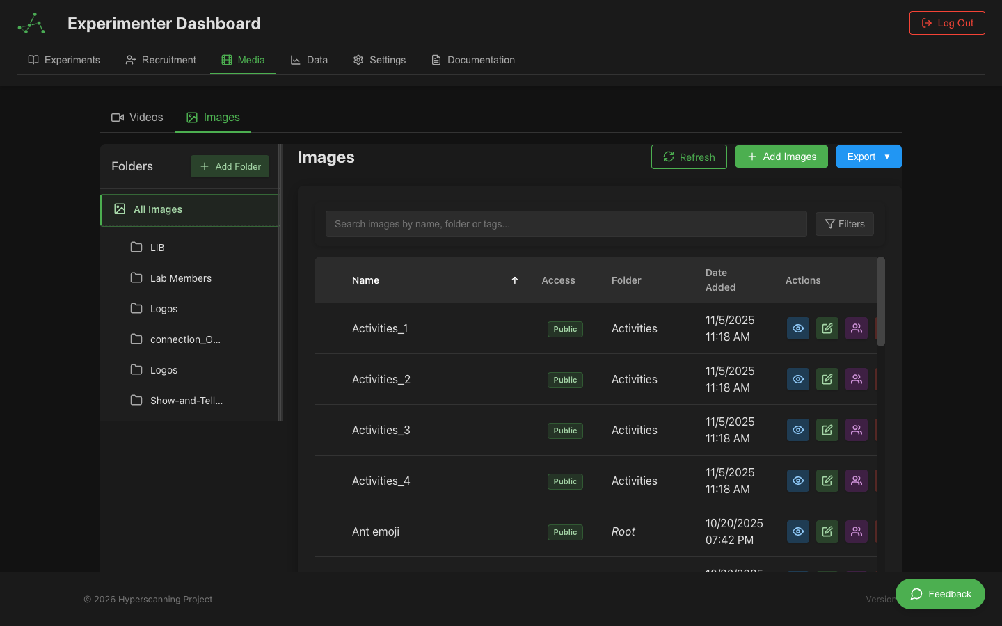 Image Management Interface